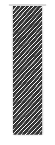 Moderna Diagonal black, Flächenvorhang Einzel